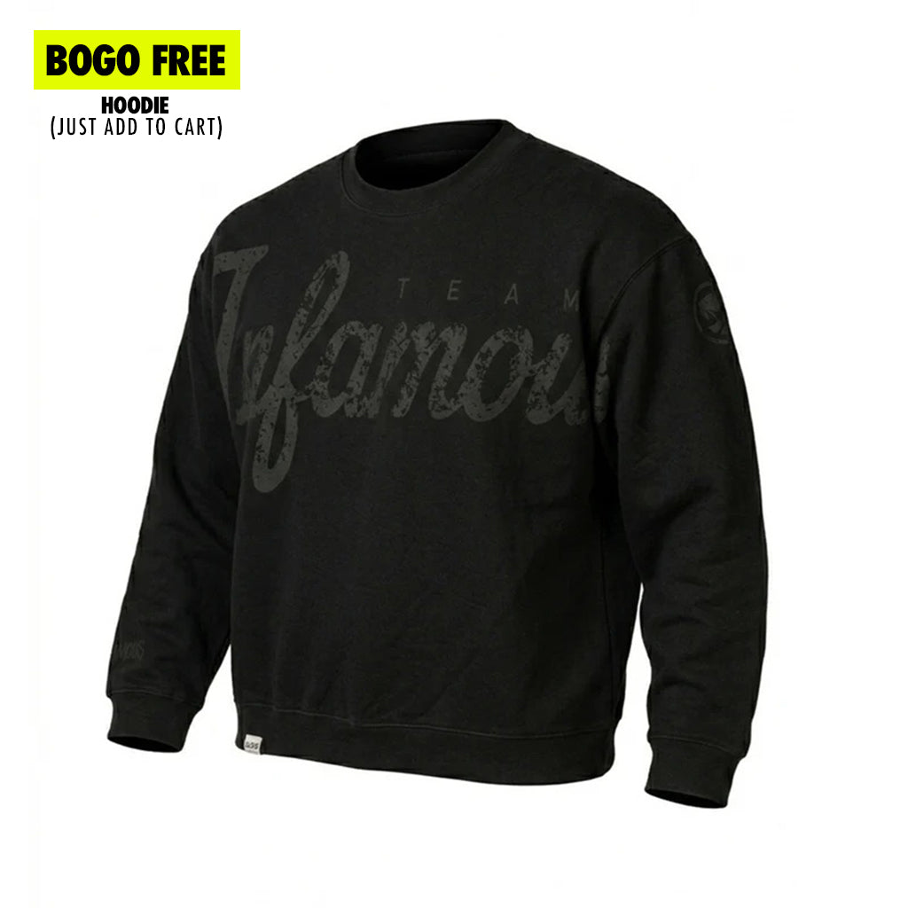 HERITAGE CREWNECK - SCRIPT / BLACK WASH