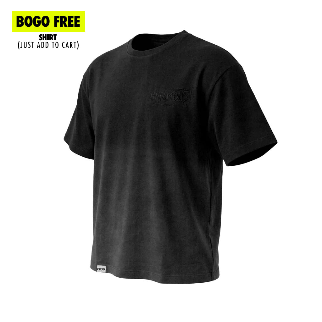 FOUNDATION TEE - BLACK WASH