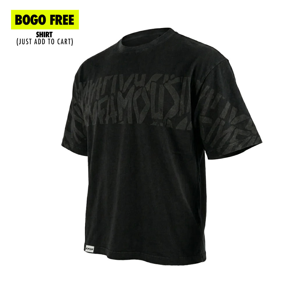 HERITAGE TEE - REPEAT / BLACK WASH