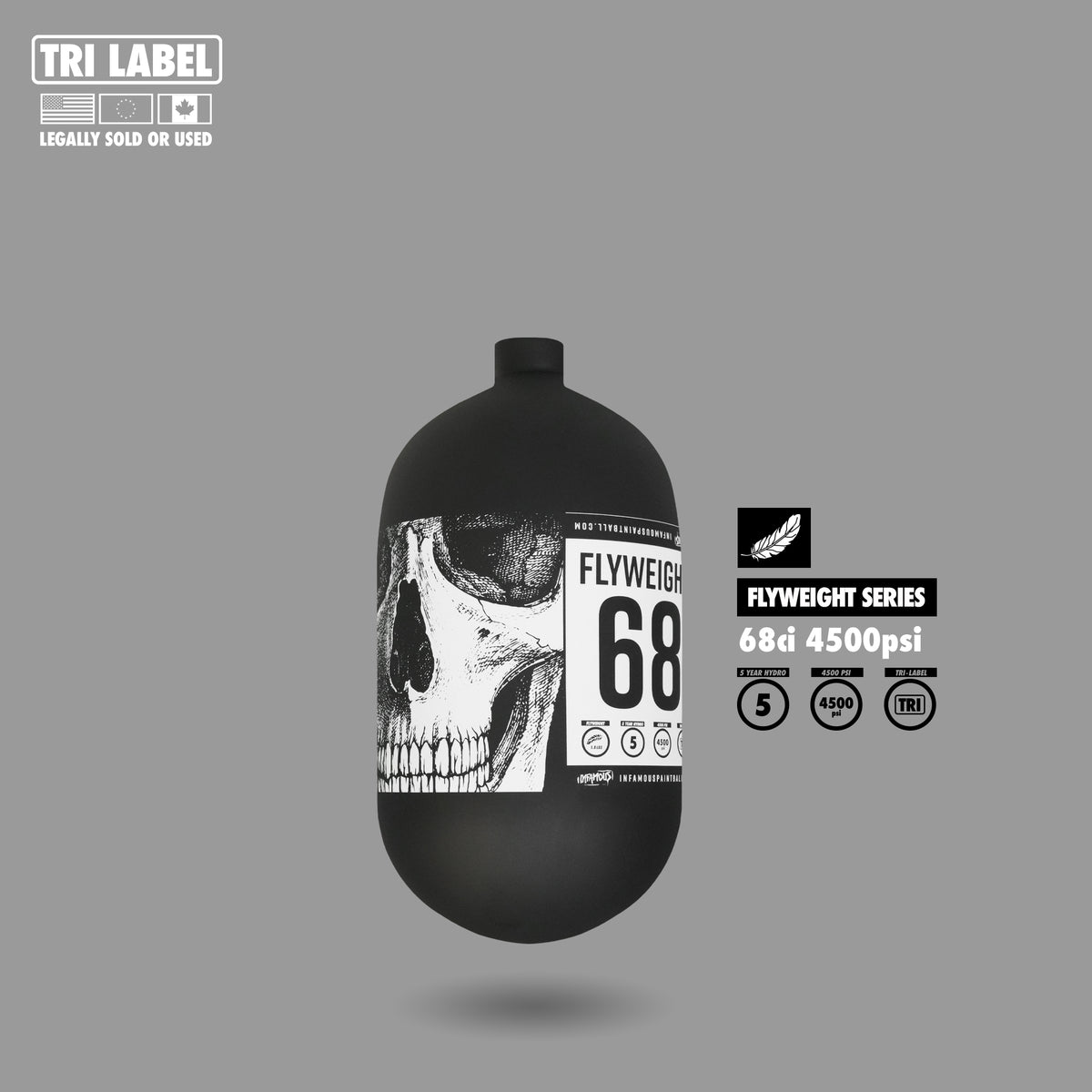 FLYWEIGHT TANK 68CI - SAVAGE SKULL