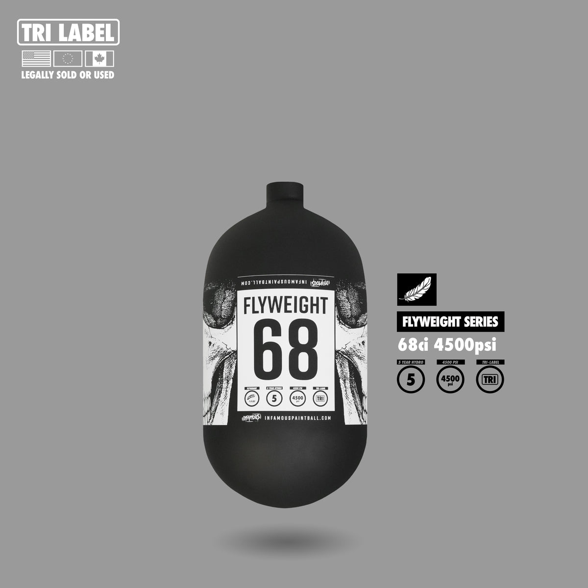 FLYWEIGHT TANK 68CI - SAVAGE SKULL