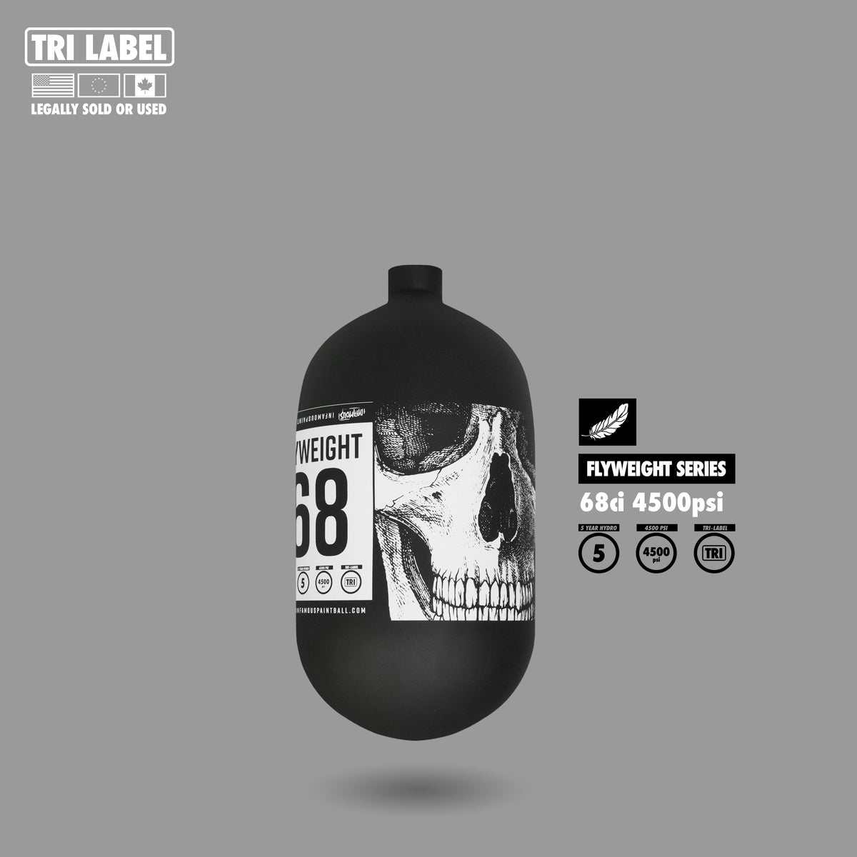 FLYWEIGHT TANK 68CI - SAVAGE SKULL