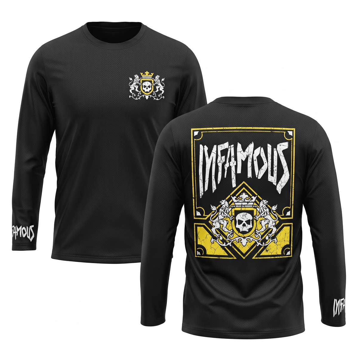 Crowns Black - AeroSilk Long Sleeve